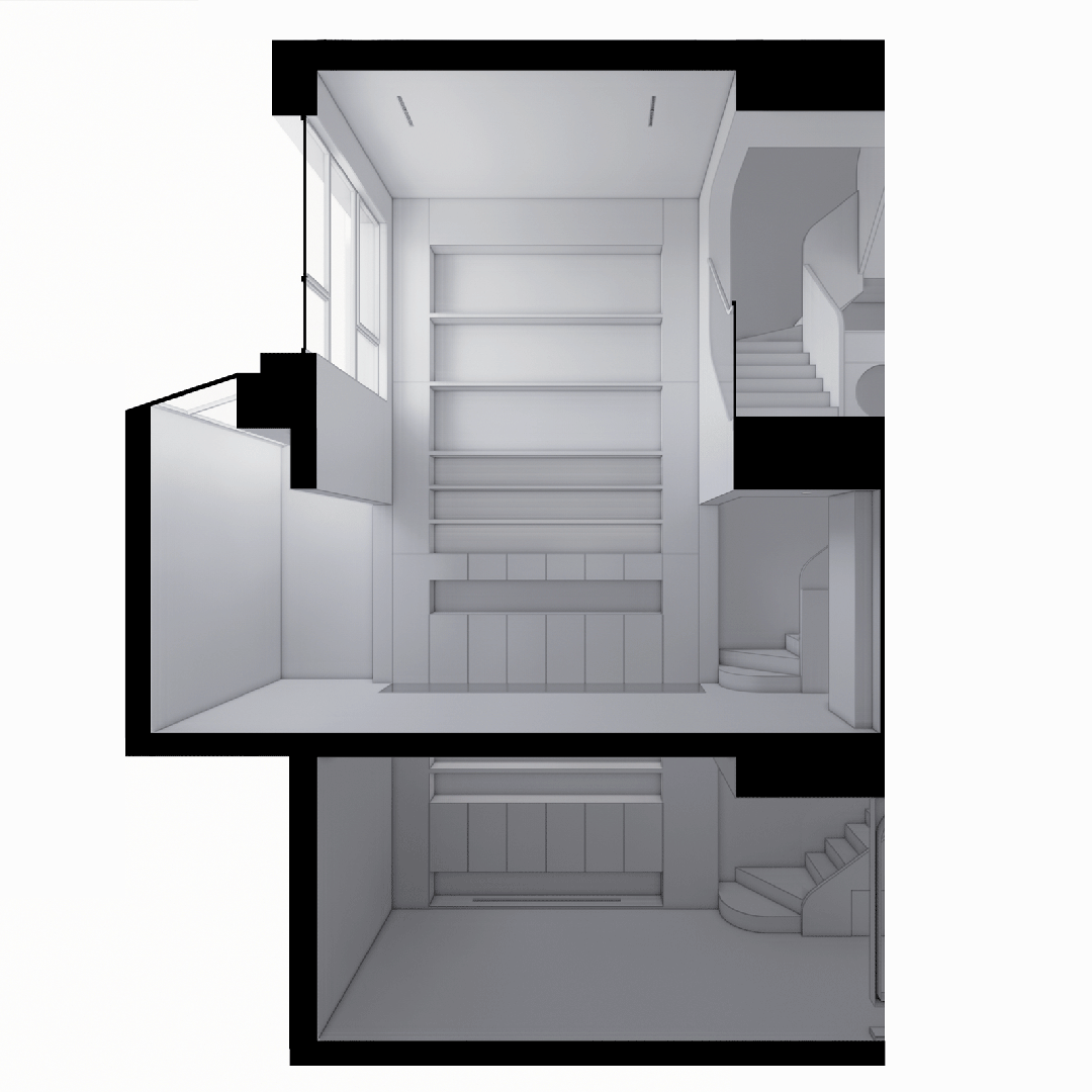 蓄光的地下厅·让地下两层空间重沐阳光的别墅设计丨中国上海丨大海小燕设计工作室-33