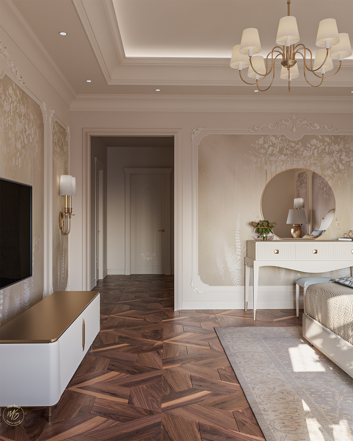 美式主卧丨MAI SAAD INTERIORS-11