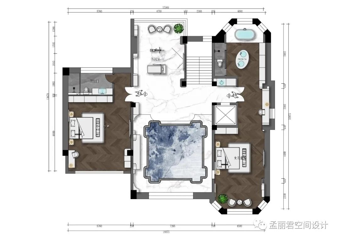 艺术新古典,翡翠世家尊贵府邸设计丨孟丽君空间设计-14