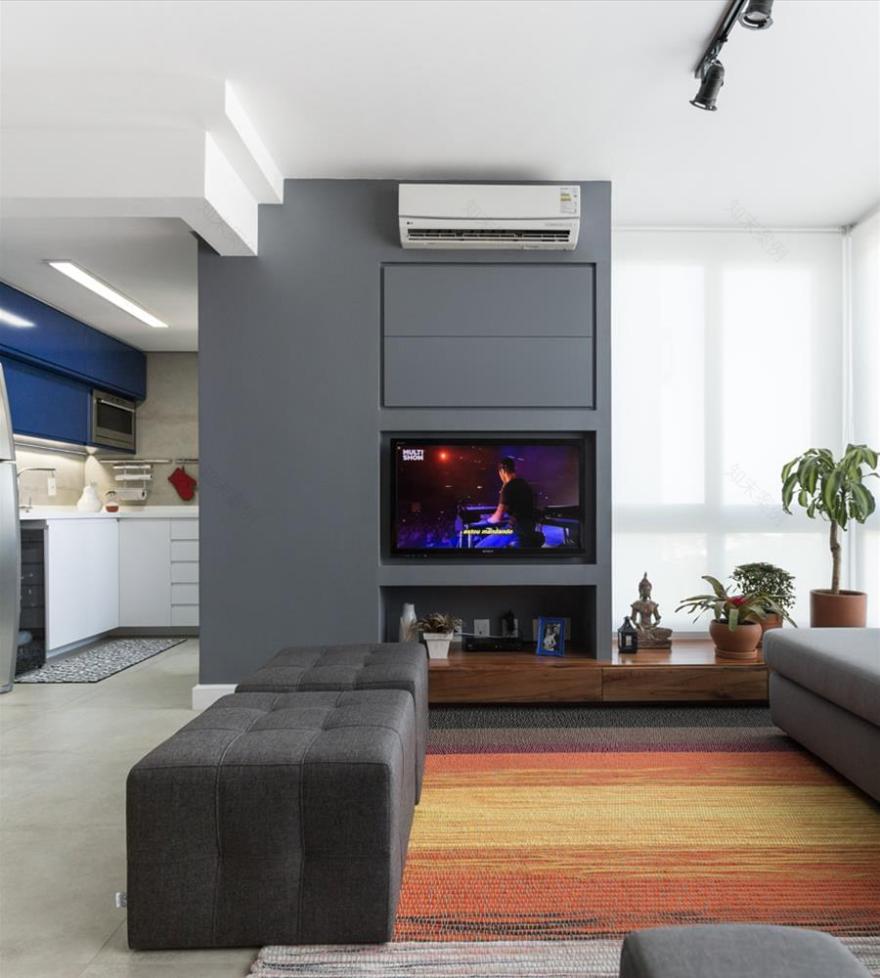 巴西 SR House 公寓 | 自然材质与简约设计的完美结合-5