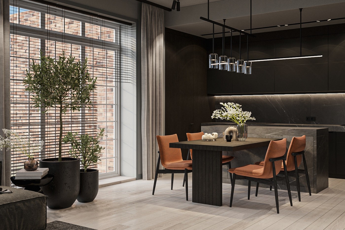 深色系小空间公寓设计-3