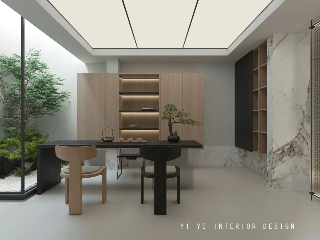 仁恒溪云雅苑 320m² 现代简约设计丨一野设计-7