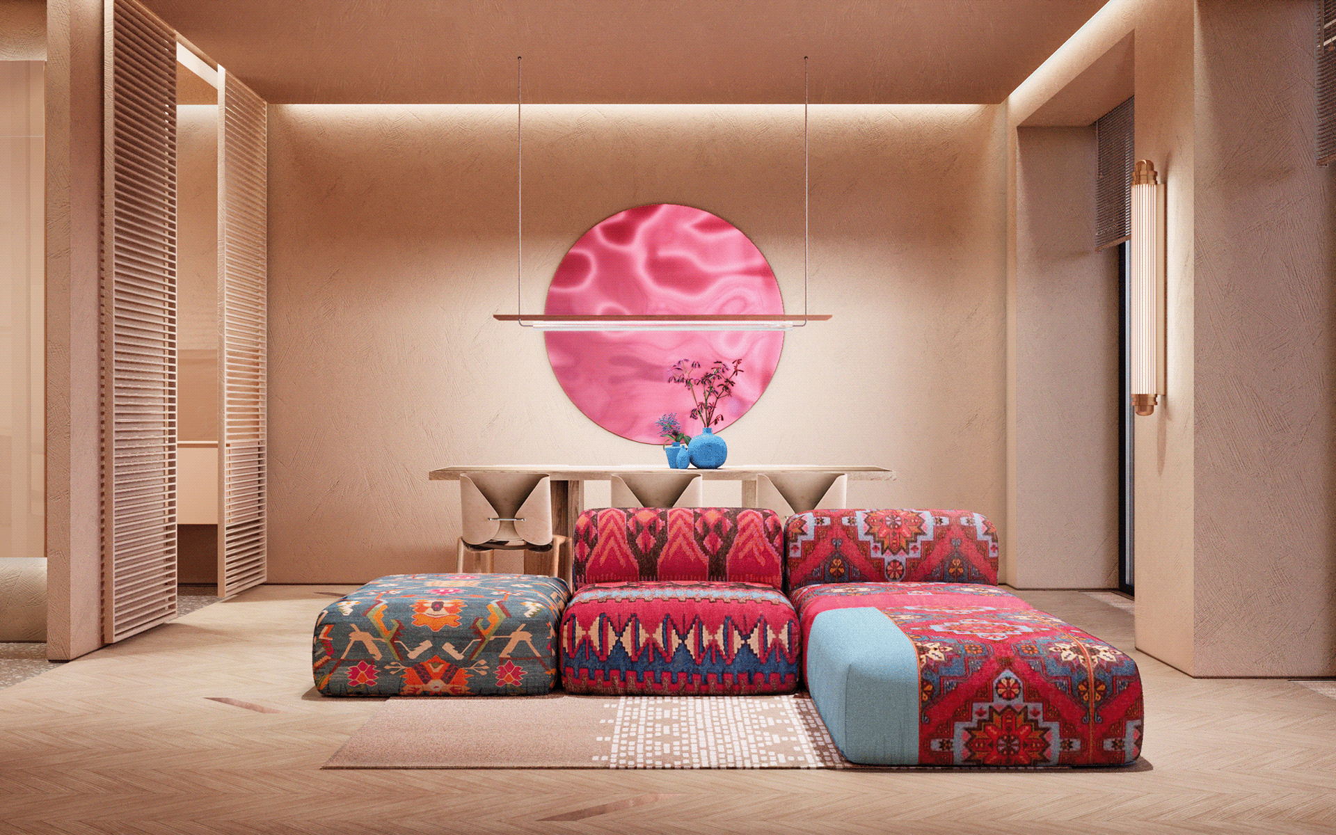 米色+黄铜色调 丰富的色调打造出不一样的居住空间-6