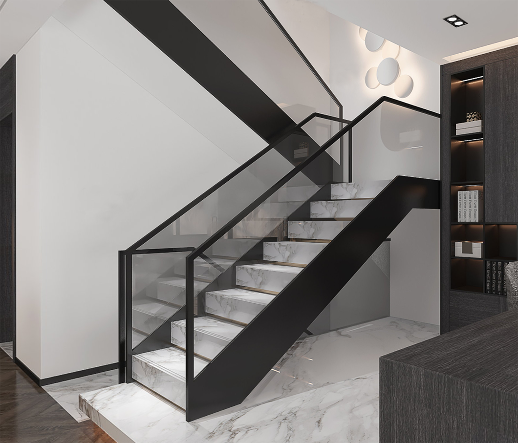 黑白灰极简摩登主义别墅住宅-13