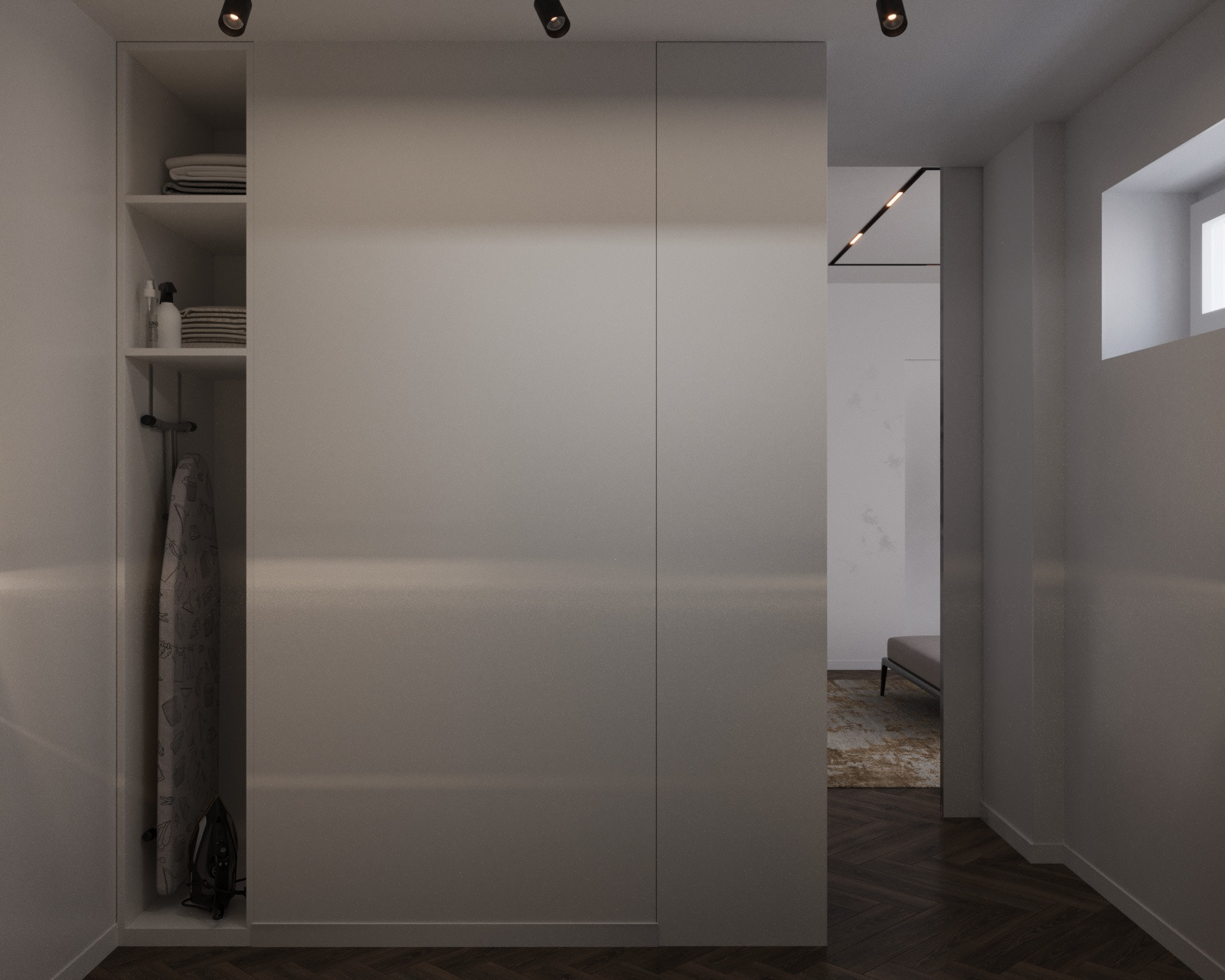 卧室与步入式衣帽间设计丨乌克兰丨Iryna Didenko-8