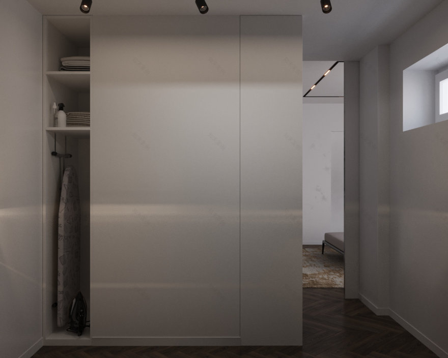 卧室与步入式衣帽间设计丨乌克兰丨Iryna Didenko-8