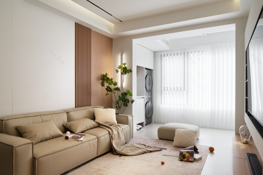 90平现代+原木奶油风家装丨中国闵行丨上海欧碧雅空间设计-9