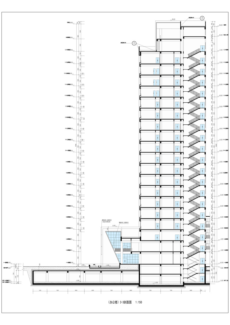 陕西公路勘察设计院现代绿色办公空间-25
