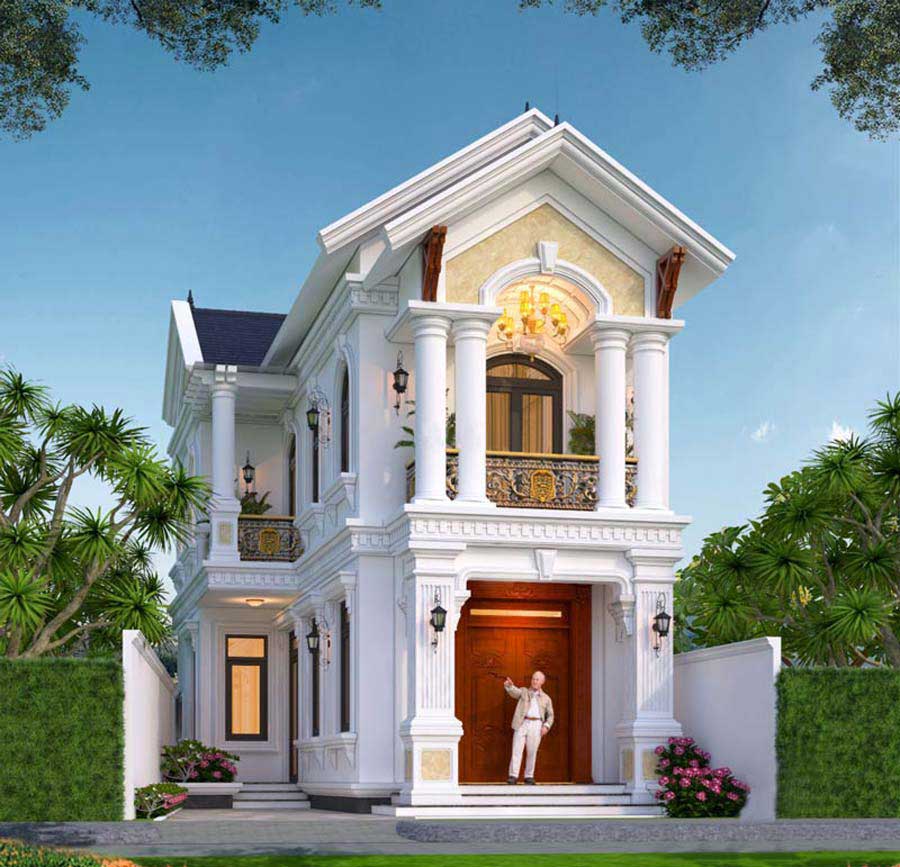 65+现代古典风格街边住宅设计案例-6