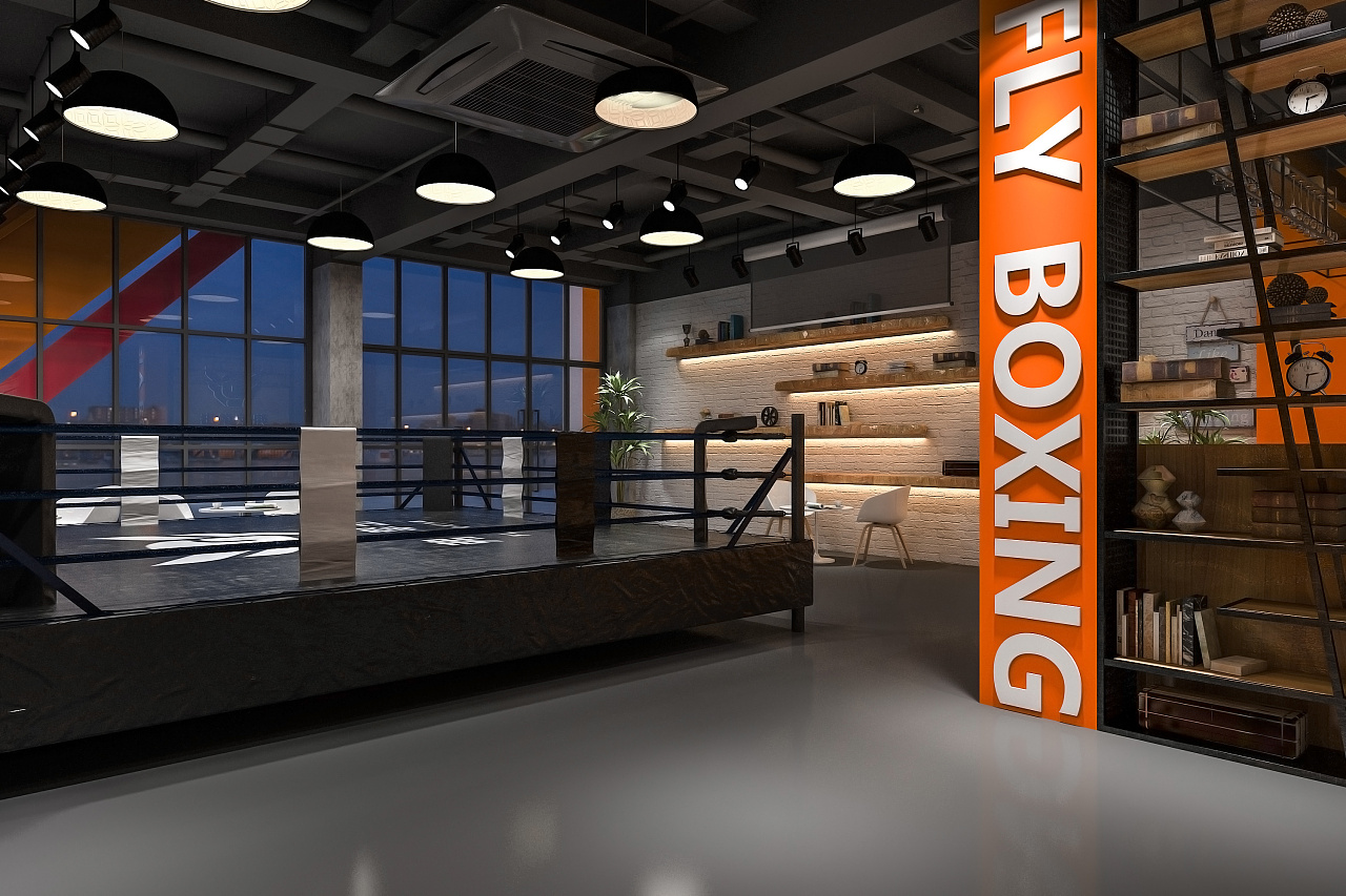 拳击主题健身训练馆-11