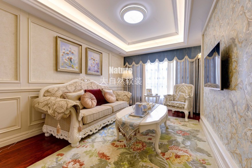 阳光威尼斯简欧风,色彩与空间的完美融合-21