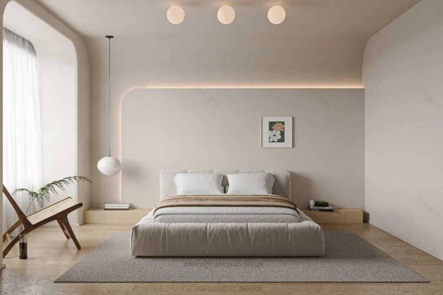 逸品尚居 · 极简奶油风格设计丨亦間设计-26