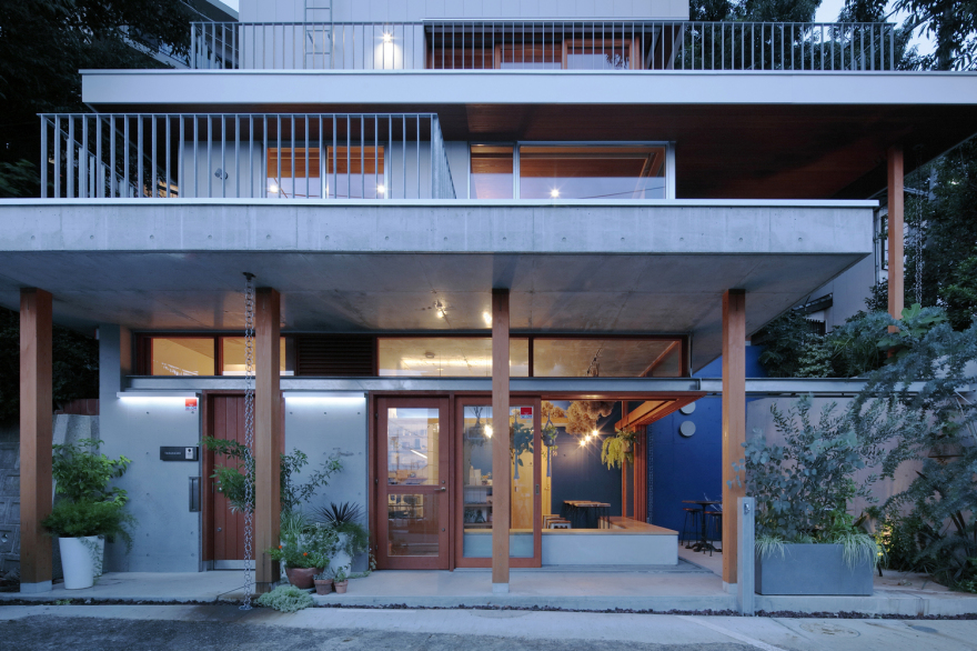 东京山景悬崖住宅与甜品店丨日本东京-1