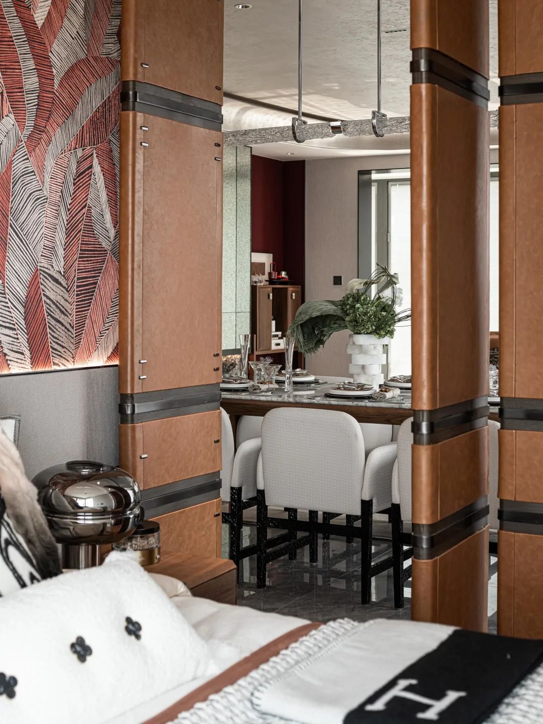 风华万象，经典爱马仕诠释现代轻奢大宅 | 自在设计-46