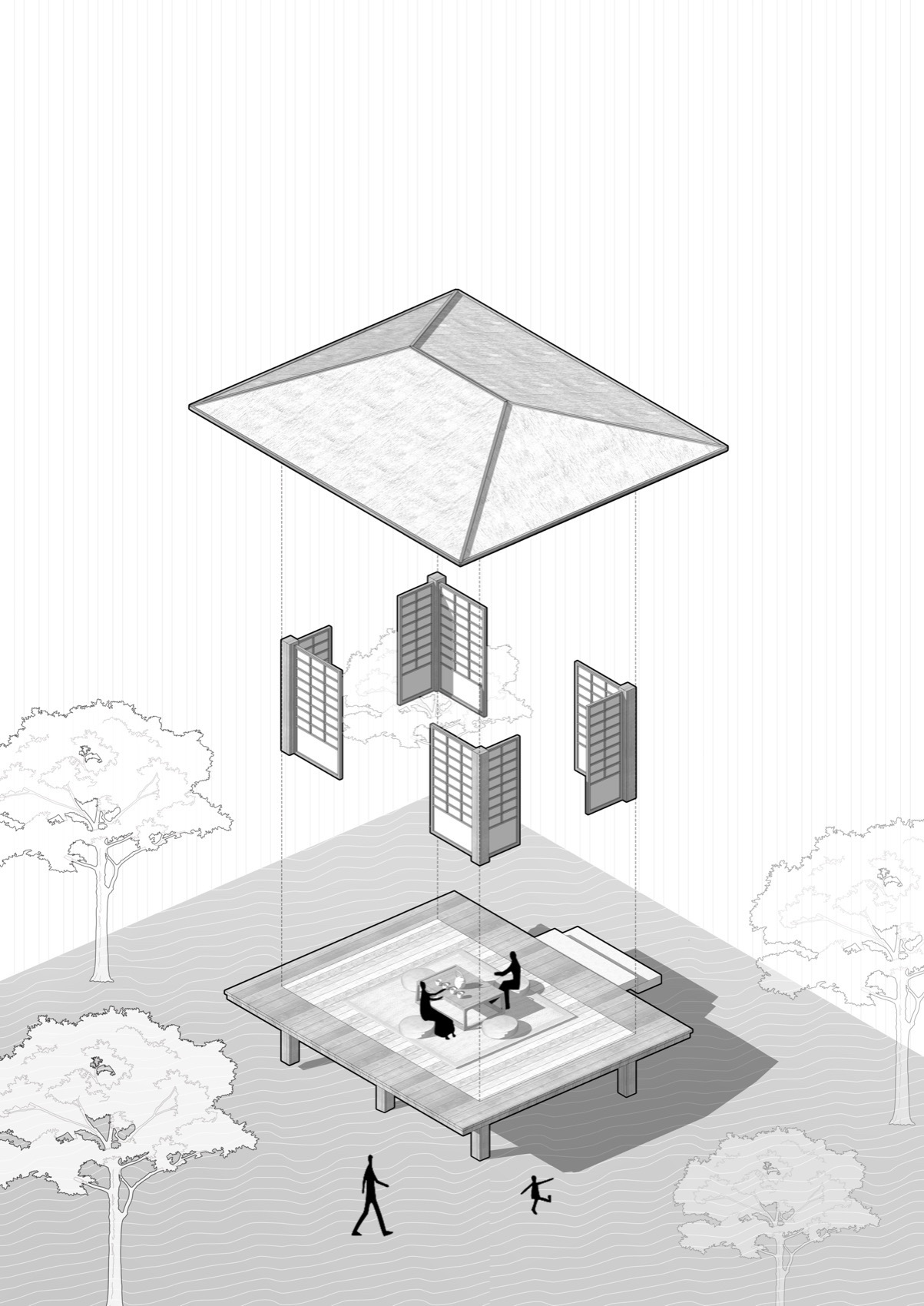 高峰禅寺下的栗林小院丨中国湖州丨平介设计,苏州大学-41
