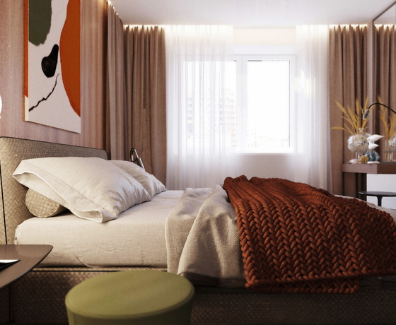 ЖК "Изумрудный" 三居室公寓室内设计丨俄罗斯萨马拉-20