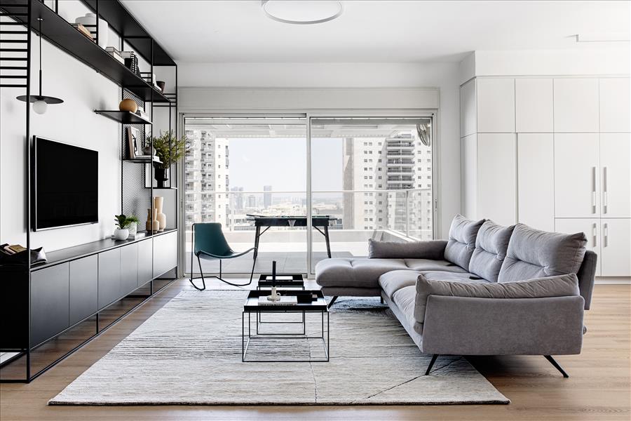 ליאת פוסט | עיצוב פנים פנטהאוז 5 חדרים בקרית אונו - PICKINTERI-1