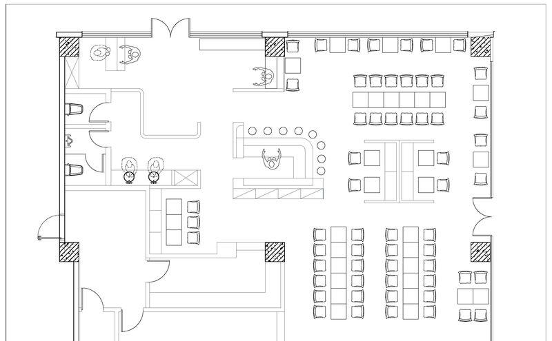 融合火木石的烧烤店设计-9