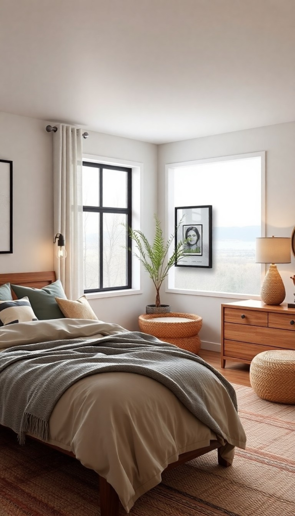 现代西方风格宁静卧室设计案例-32