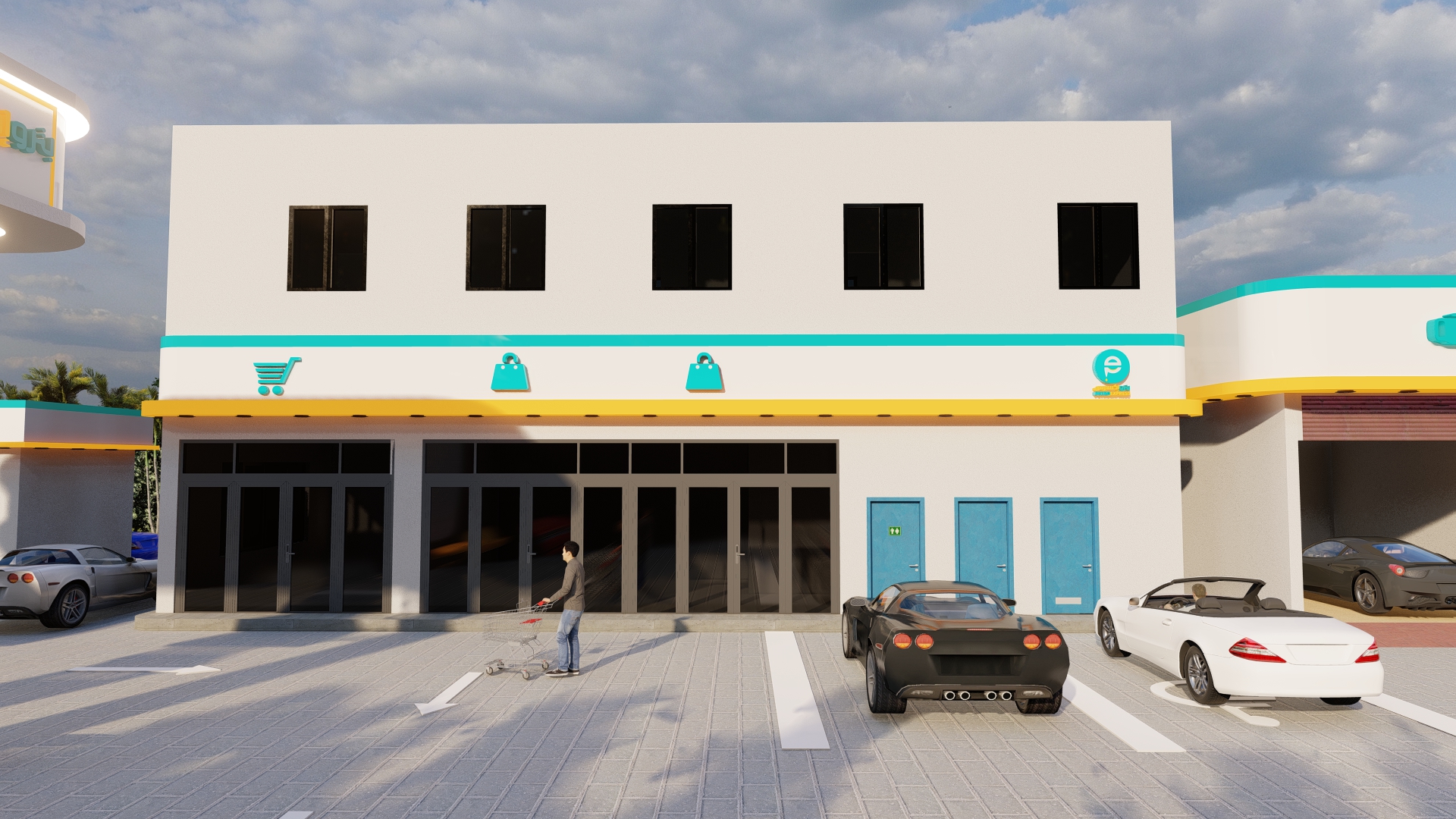 تصميم لمحطه وقود بترو اكسبريس بالسعودية-4