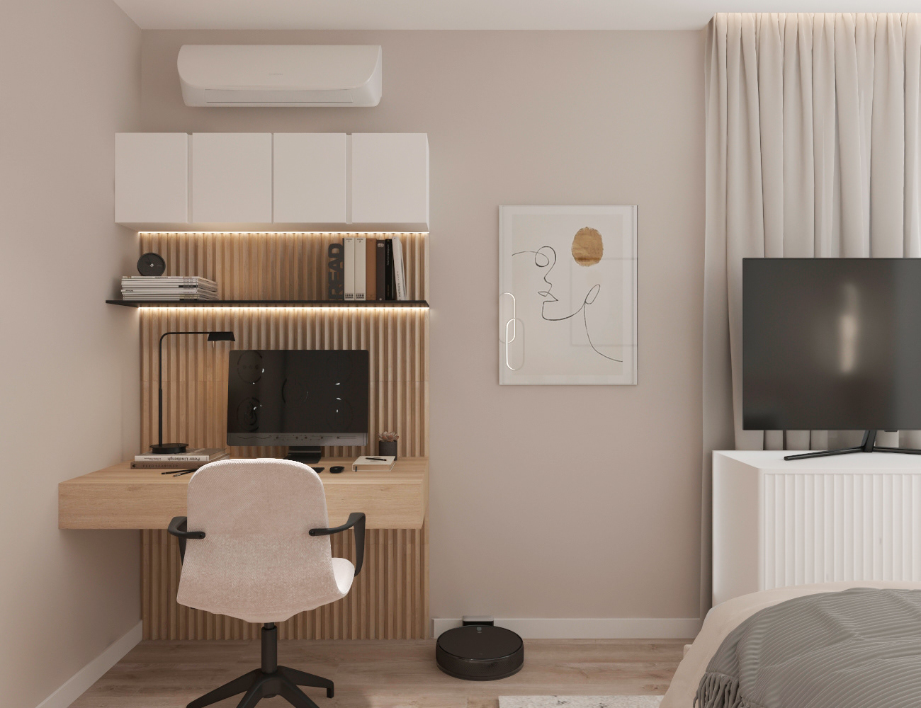 带明亮装饰的温馨公寓丨俄罗斯-9