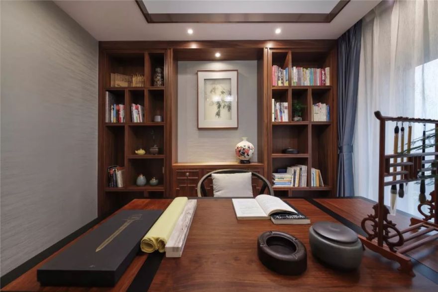 新中式韵味 | 150㎡现代家居的端庄与雅致-57