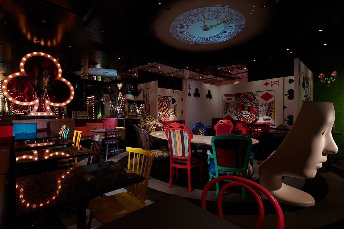 Тематические рестораны Алиса в стране чудес - 40 фото интерьеров-40