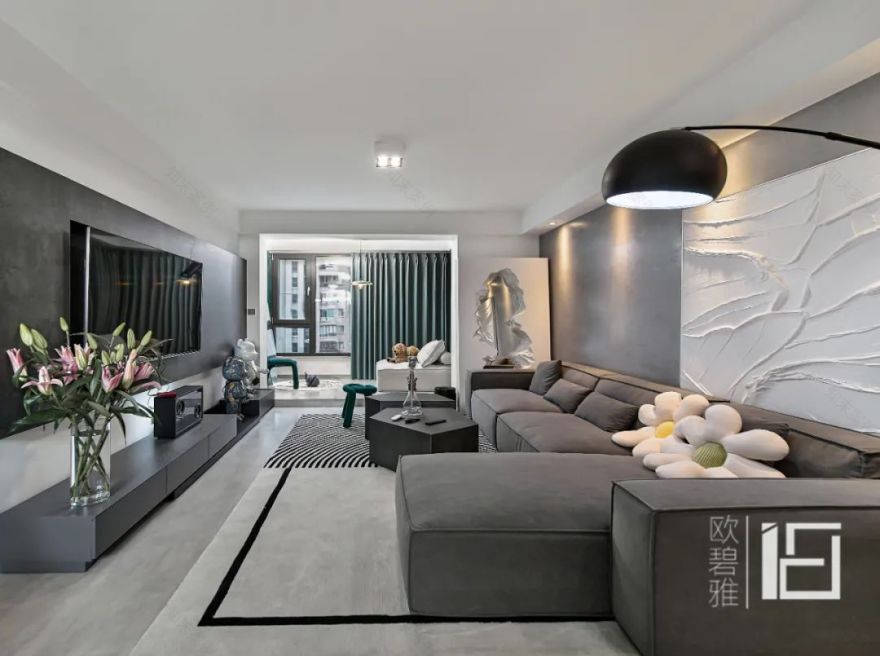 现代简约风 98 平米二居室改造丨胡晓威-24