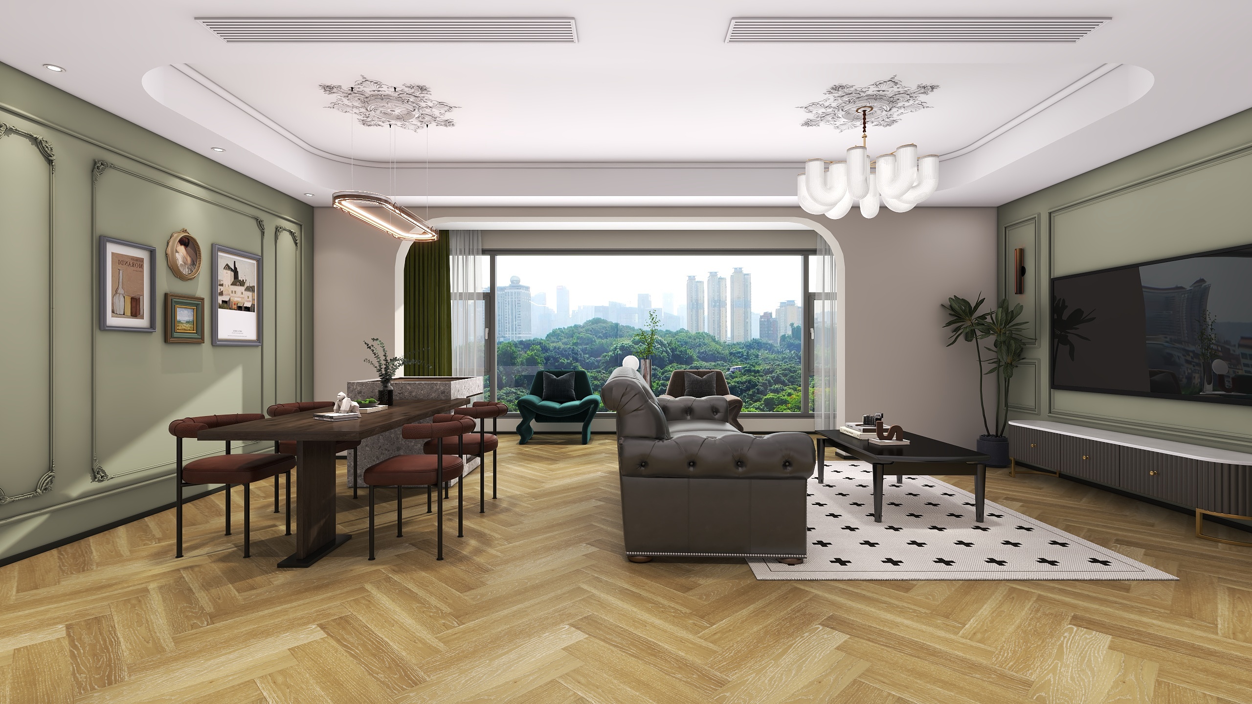 四川成都华府悦璟（115平方简约法式三居室）-10