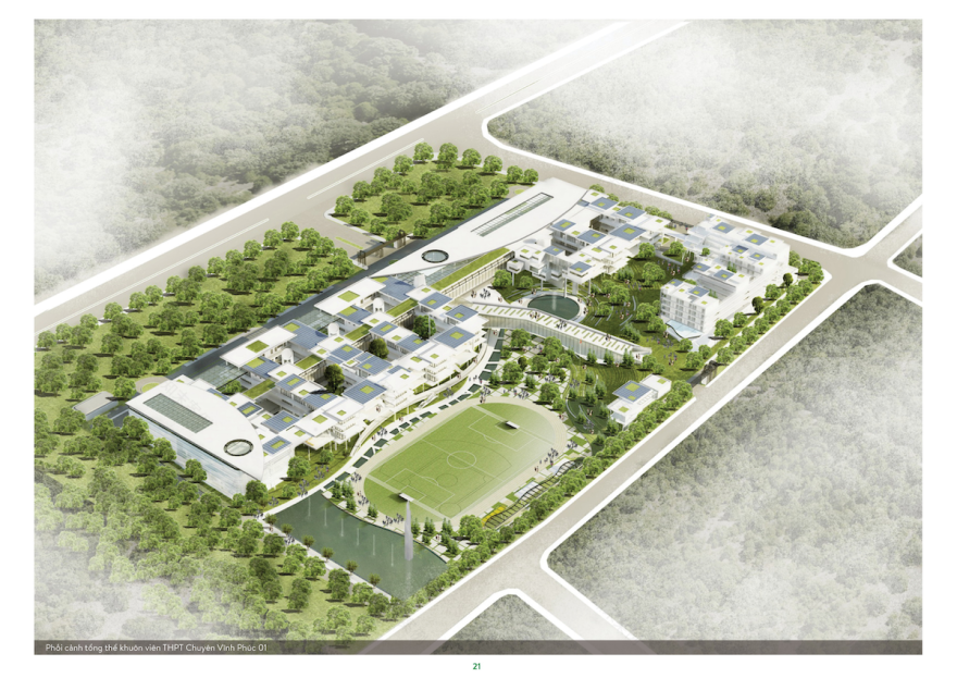 绿色校园设计典范 | 越南 Vinh Phuc 市高级中学-18