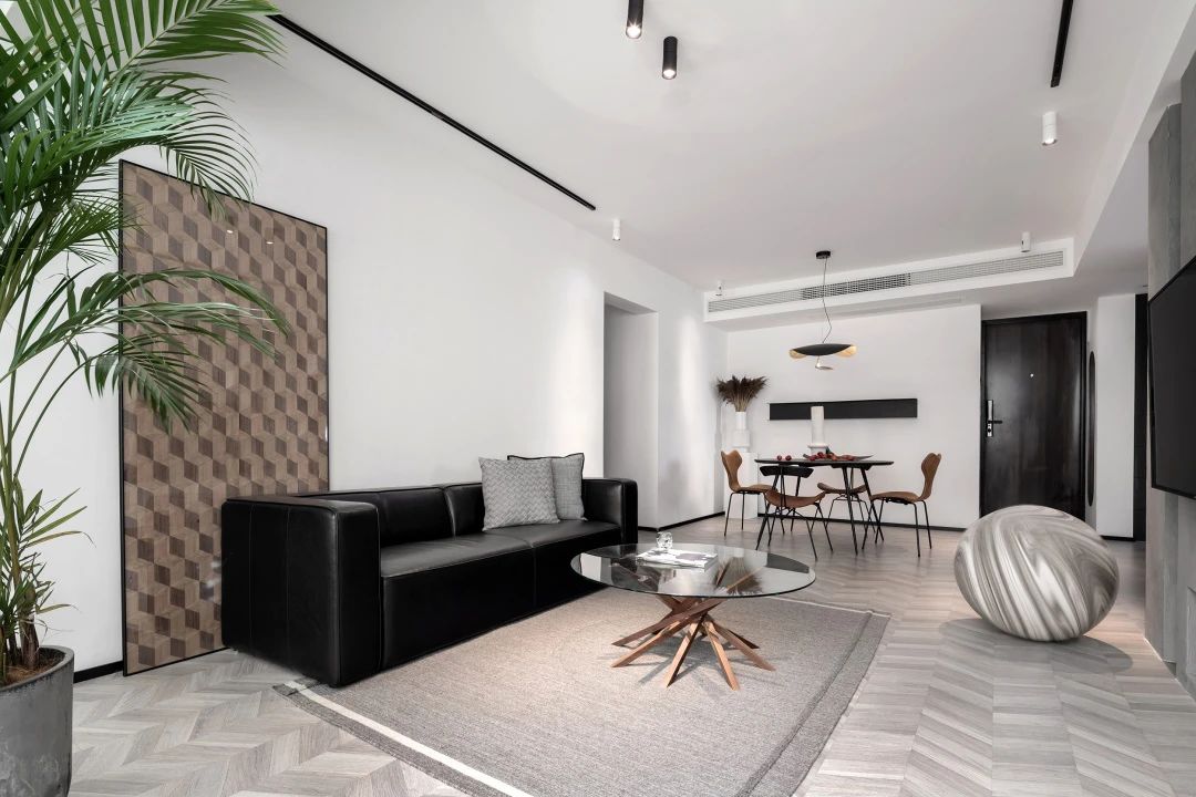 军人夫妻的硬朗现代轻工业风之家-24