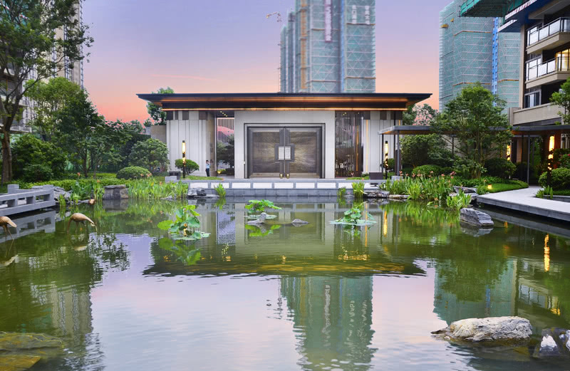 陆丰龙光玖龙府居住区 现代景观设计典范-8