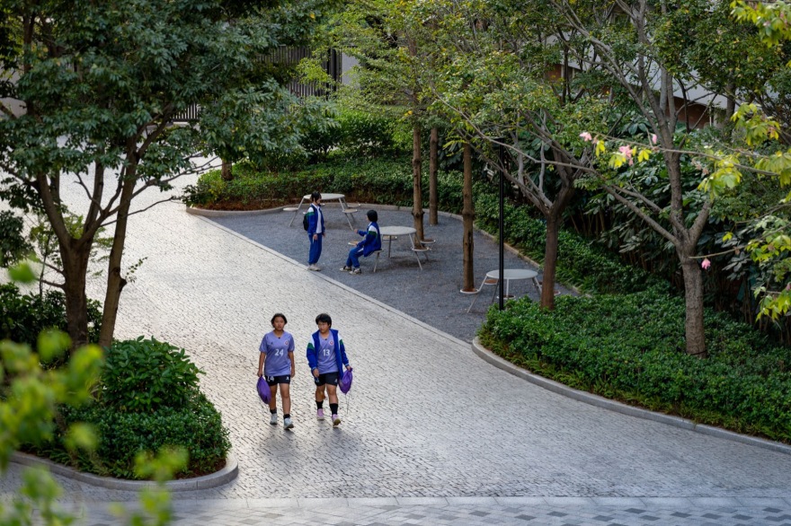 广州南方学院番禺附属中学景观改造丨中国广州丨BAM百安木-86