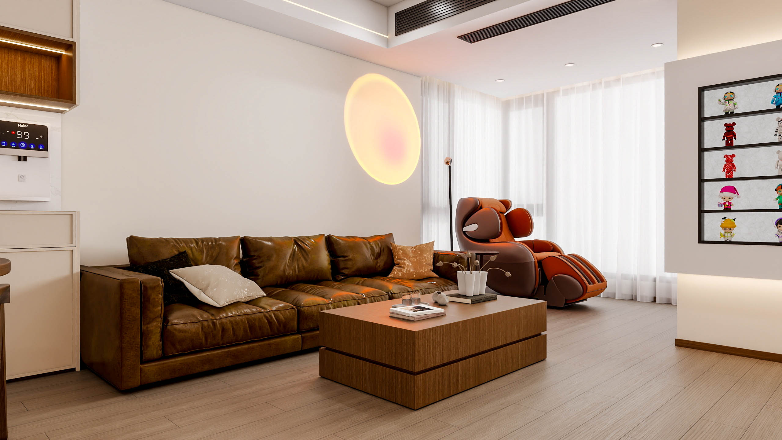 四川成都卓锦城（94平简约中古风两居室）-5