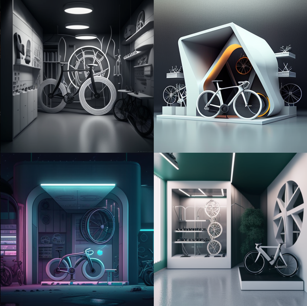 AI作品｜自行车店铺空间设计-6