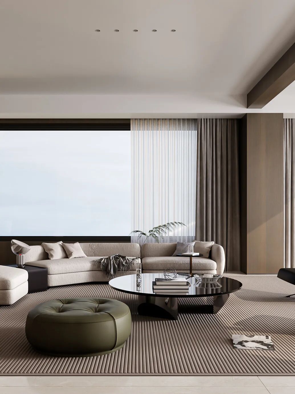 260㎡意式极简丨麓悦尚宸丨中国湖南丨纵向·空间设计-0