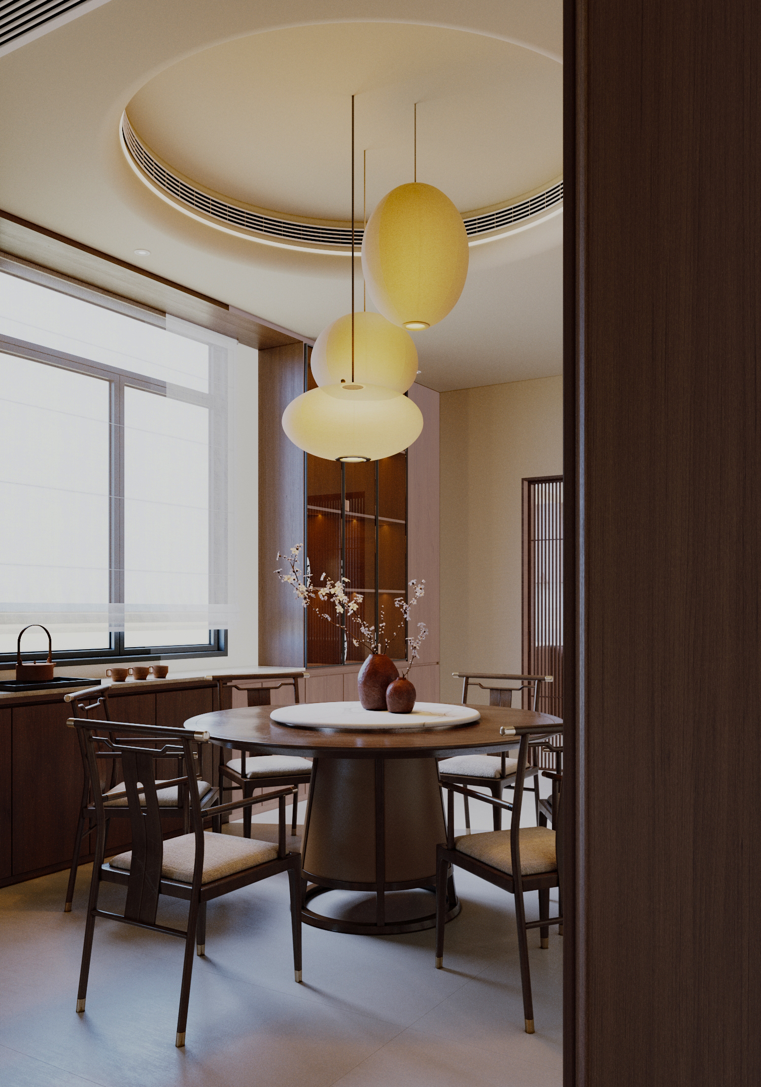 宋氏美学中式住宅空间设计-7