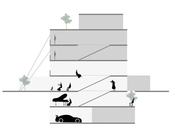 现代叠院建筑丨是然建筑摄影-48