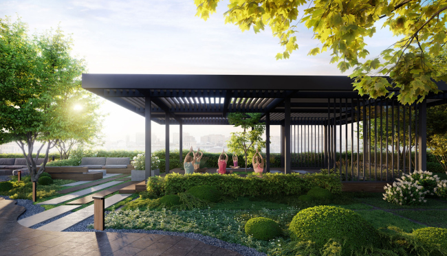 ЖК «1й Нагатинский»景观美化项目丨俄罗斯莫斯科丨Бюро А4-36