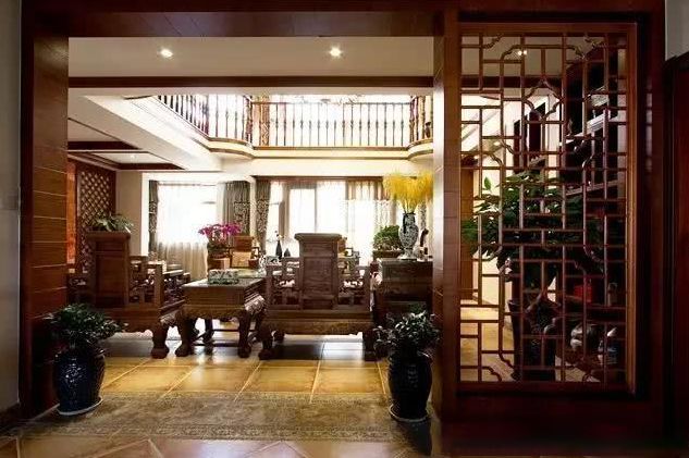 300 平别墅中式风华,彰显传统家居魅力-2