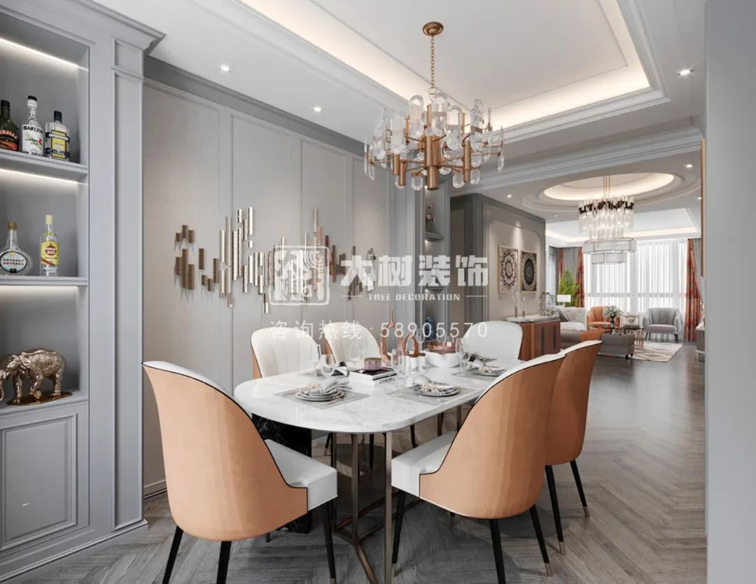 哈尔滨钻石湾 111㎡美式风格装修,温馨舒适打造浪漫家居-24