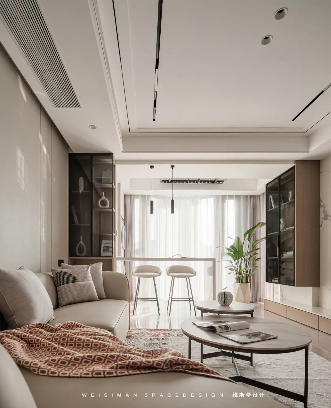 奶油色调的温柔私宅丨苏州维斯曼全案设计-22