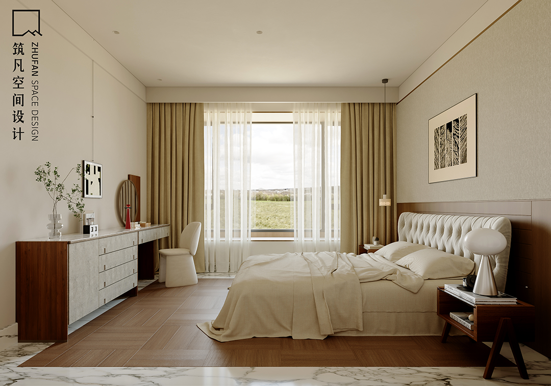 首发|筑凡设计沉稳克制精致空间里的四季浪漫-89