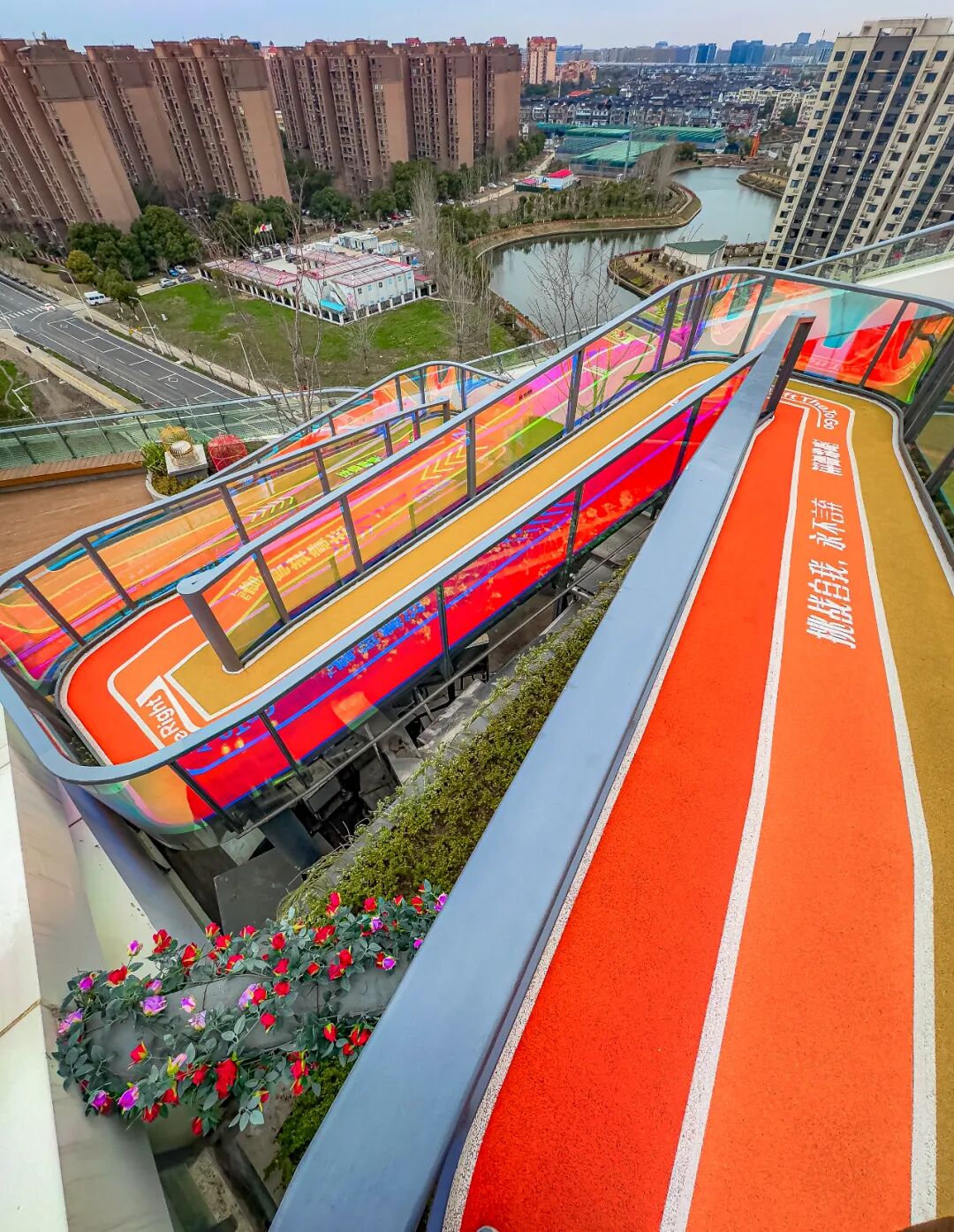 魔都绝美云端彩虹步道，“光之河”美到窒息-16