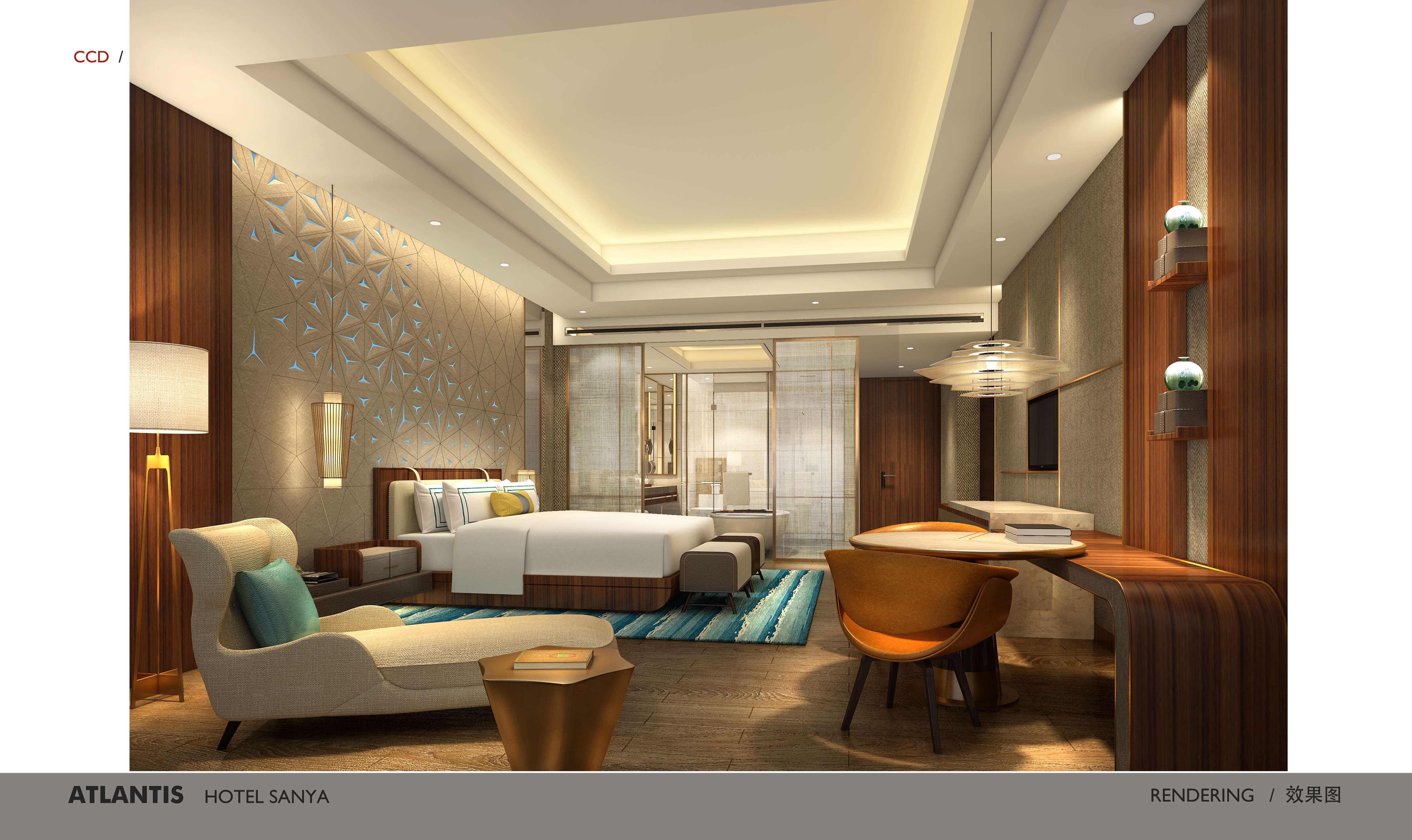 CCD－三亚亚特兰蒂斯酒店客房概念设计方案效果图-4