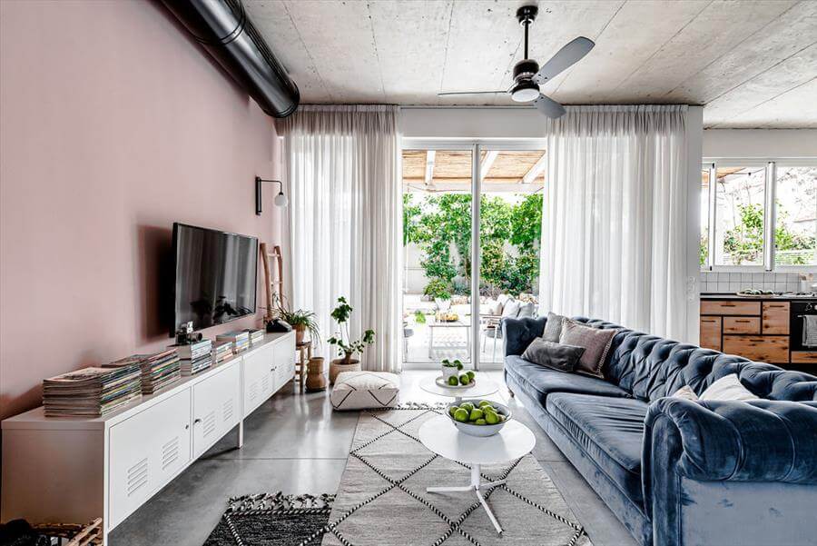 工业风姐妹合住双户住宅设计丨室内设计师雅艾尔·戈尔比茨-7