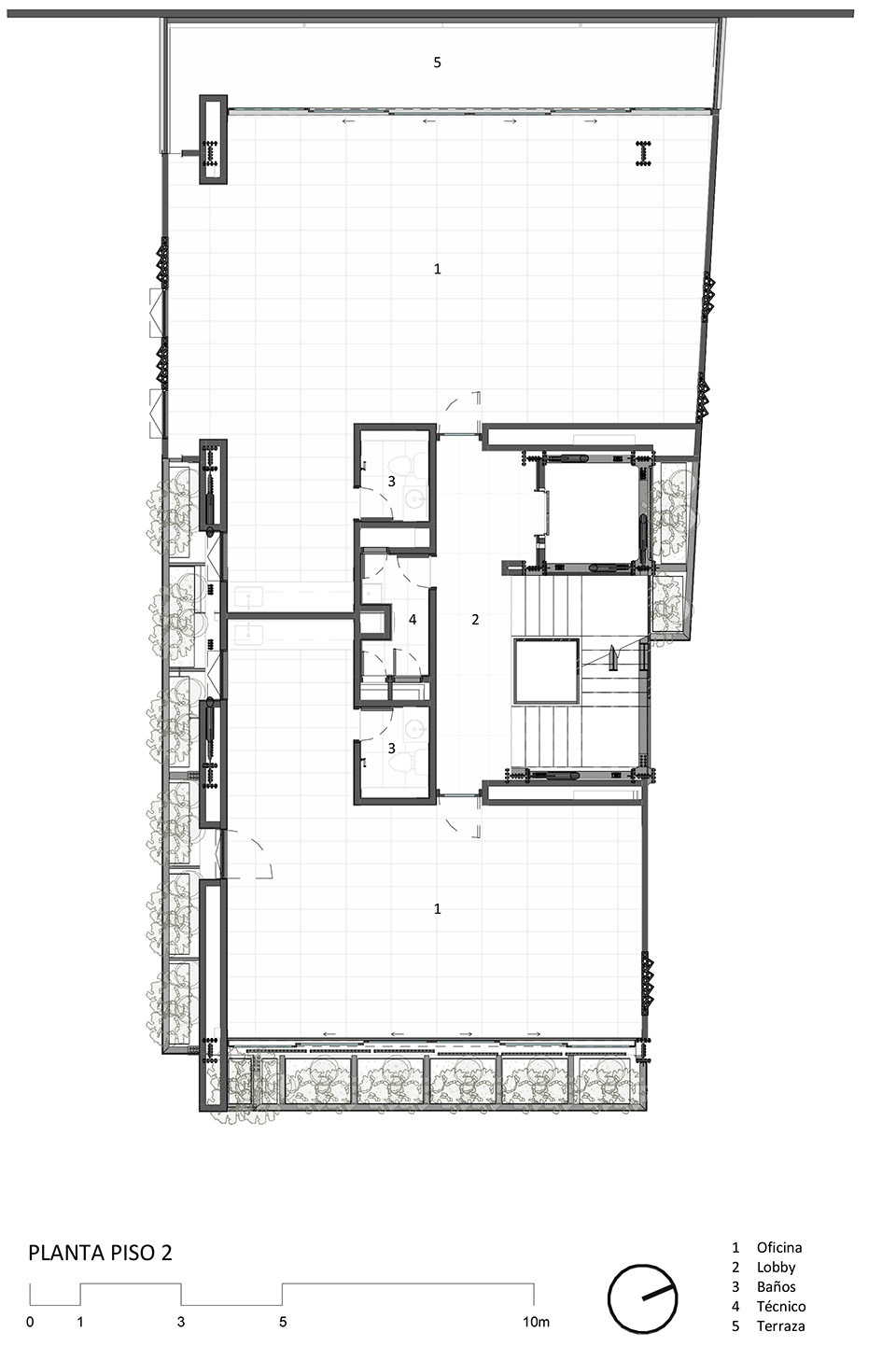 哥伦比亚麦德林 GP 大楼，交叠体量打造内部花园-52