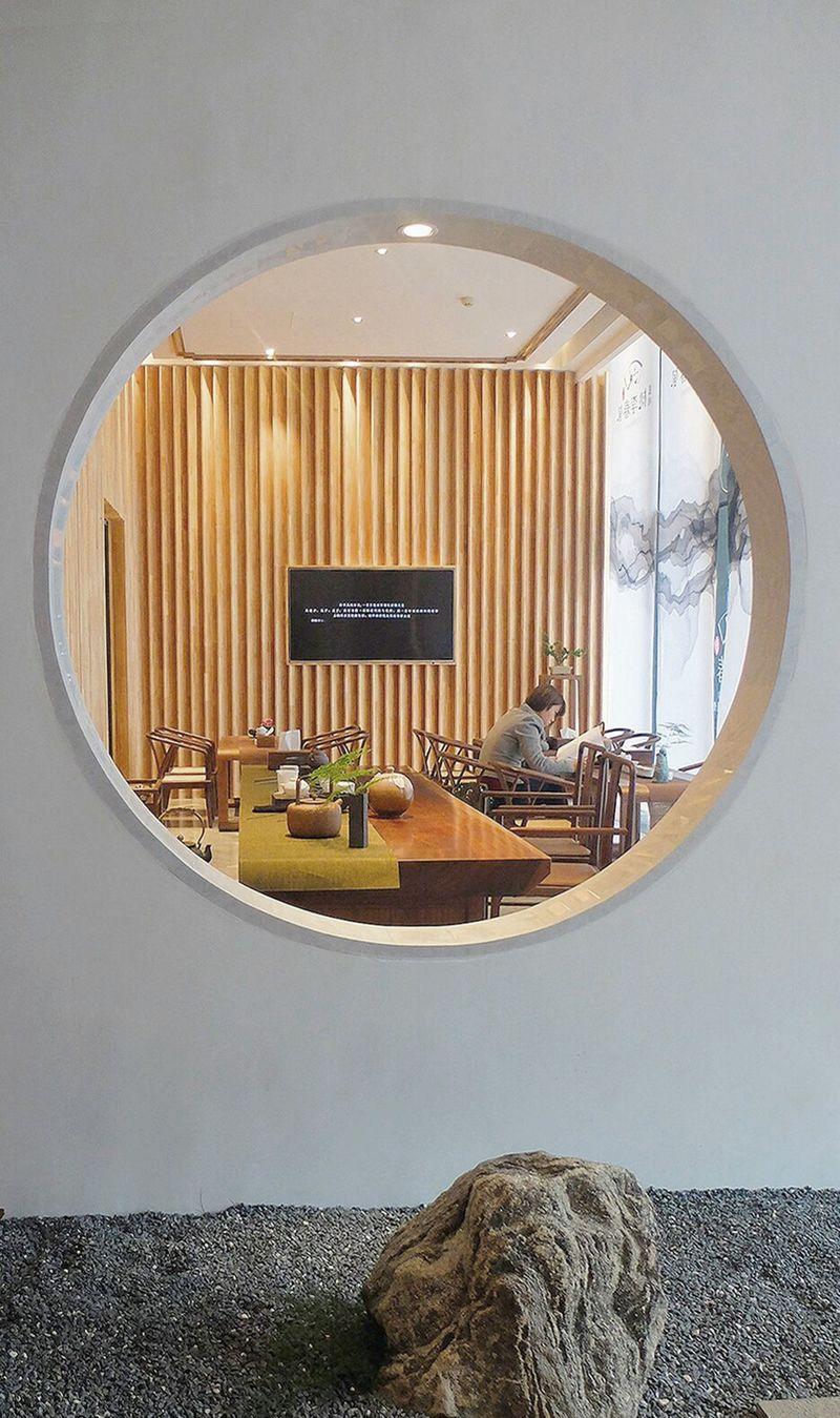 贵阳凯宾斯基酒店蓝城地产桃李春风小镇展厅——新中式雅致茶语空间-17