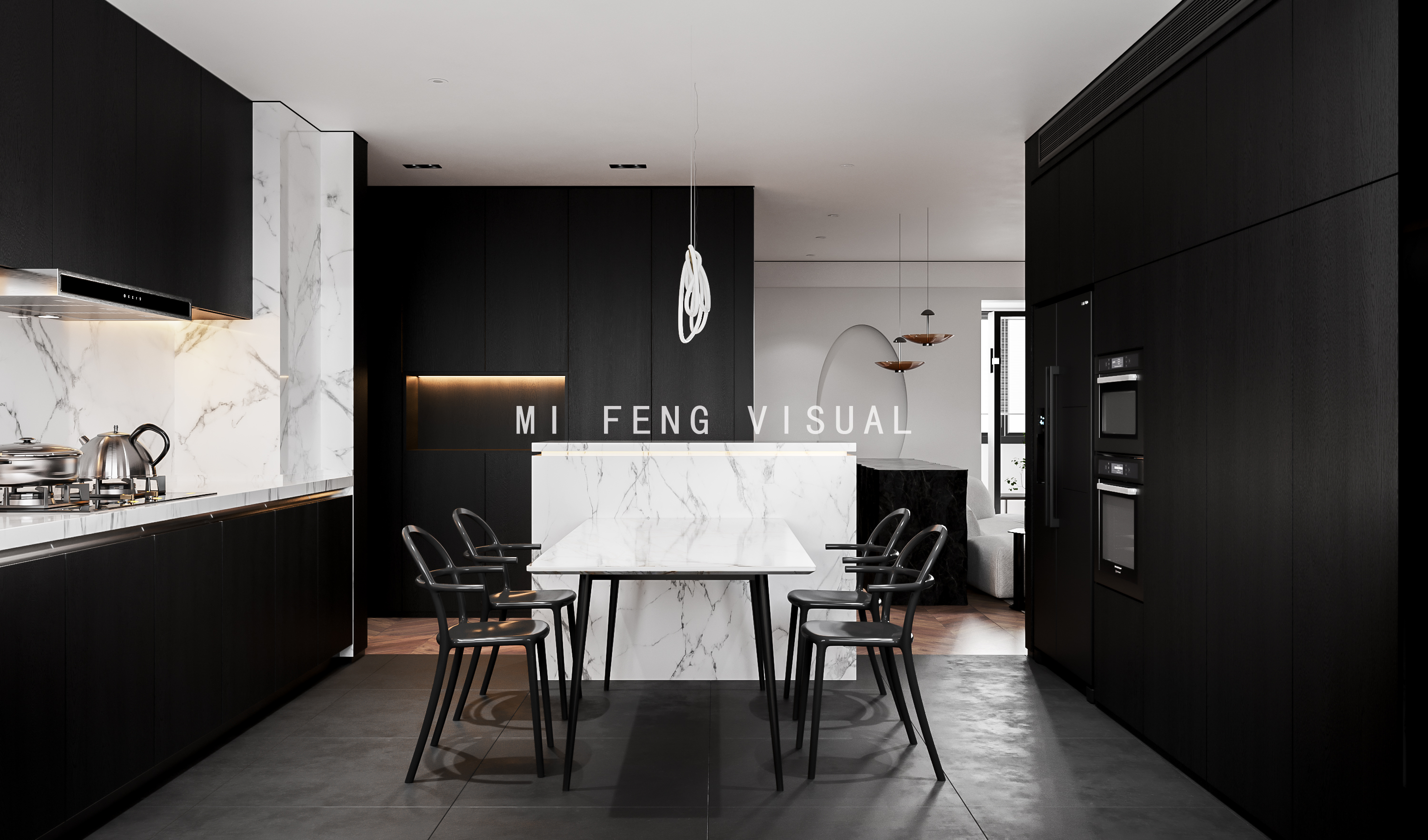 深色调的魅力演绎——某知名设计师项目案例-7