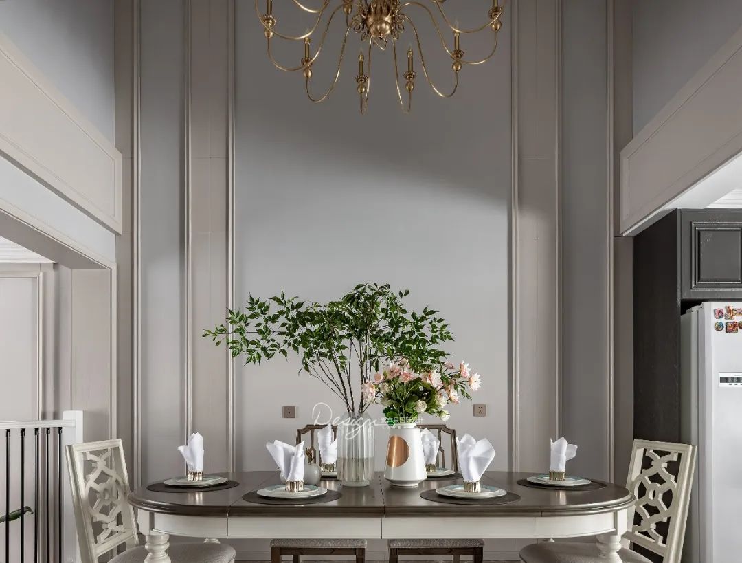 向阳苑 350㎡混搭美式风家居丨紫苹果装饰集团-45